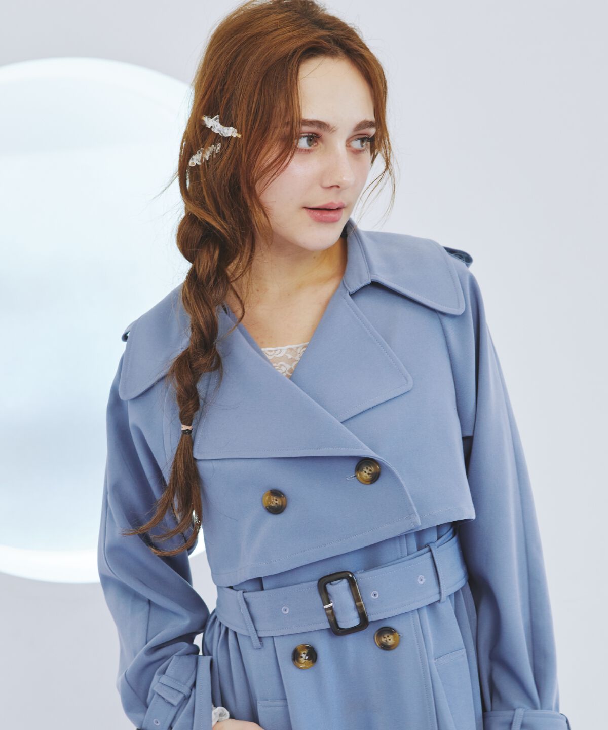 REDYAZEL「3WAYサイドプリーツトレンチコート」|トレンチコート|