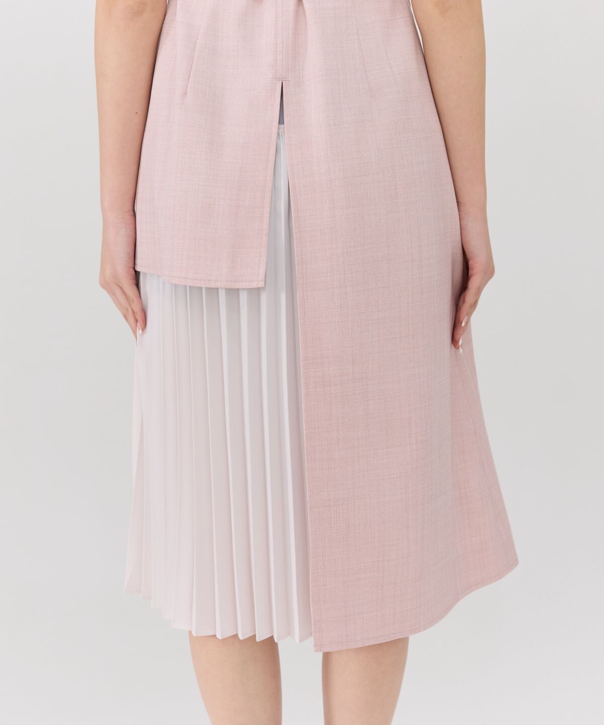 REDYAZEL「ノースリーブサイドプリーツワンピース」|ワンピース|