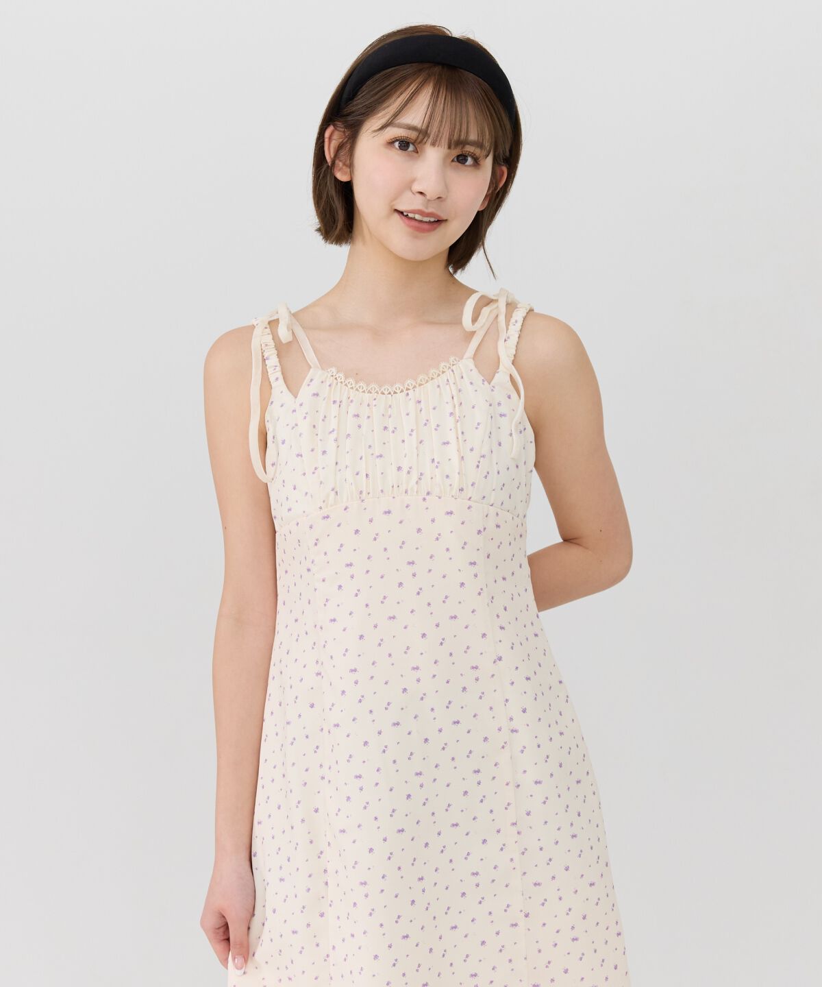 REDYAZEL「ミニフラワーWストラップロングワンピース」|ワンピース|