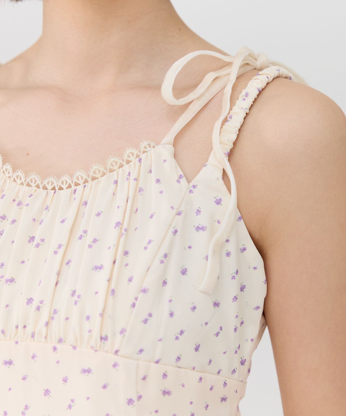 REDYAZEL「ミニフラワーWストラップロングワンピース」|ワンピース|