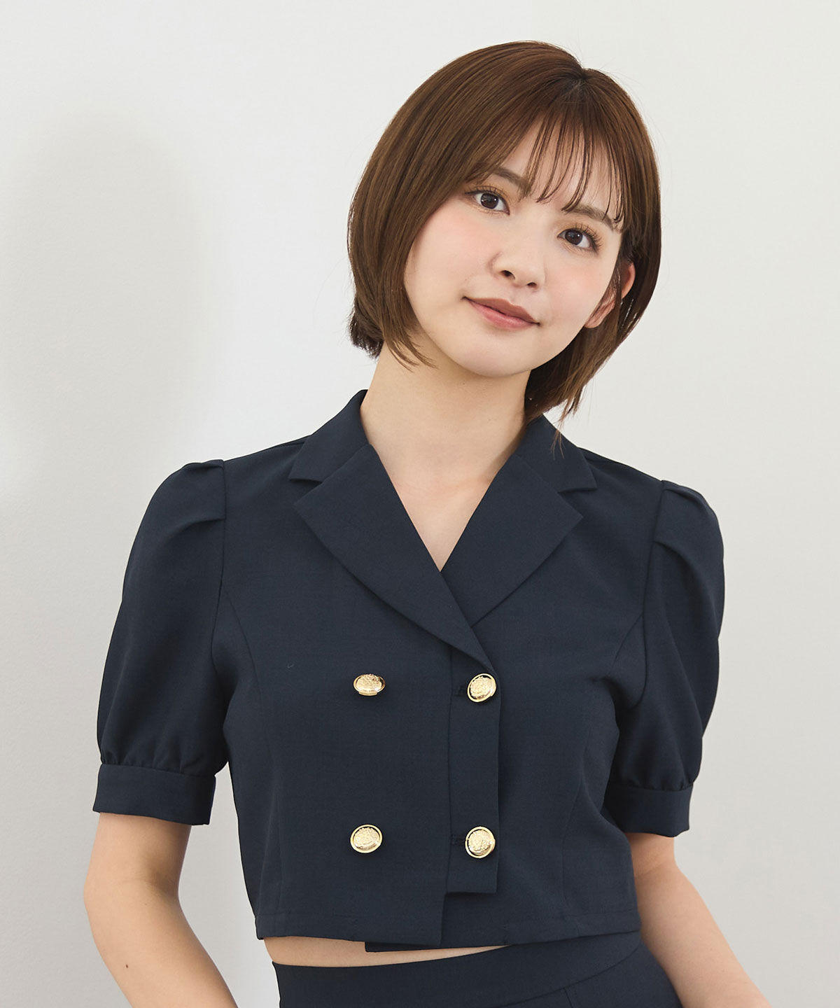 REDYAZEL「レイヤードダブルショートジャケット」|テーラードジャケット|