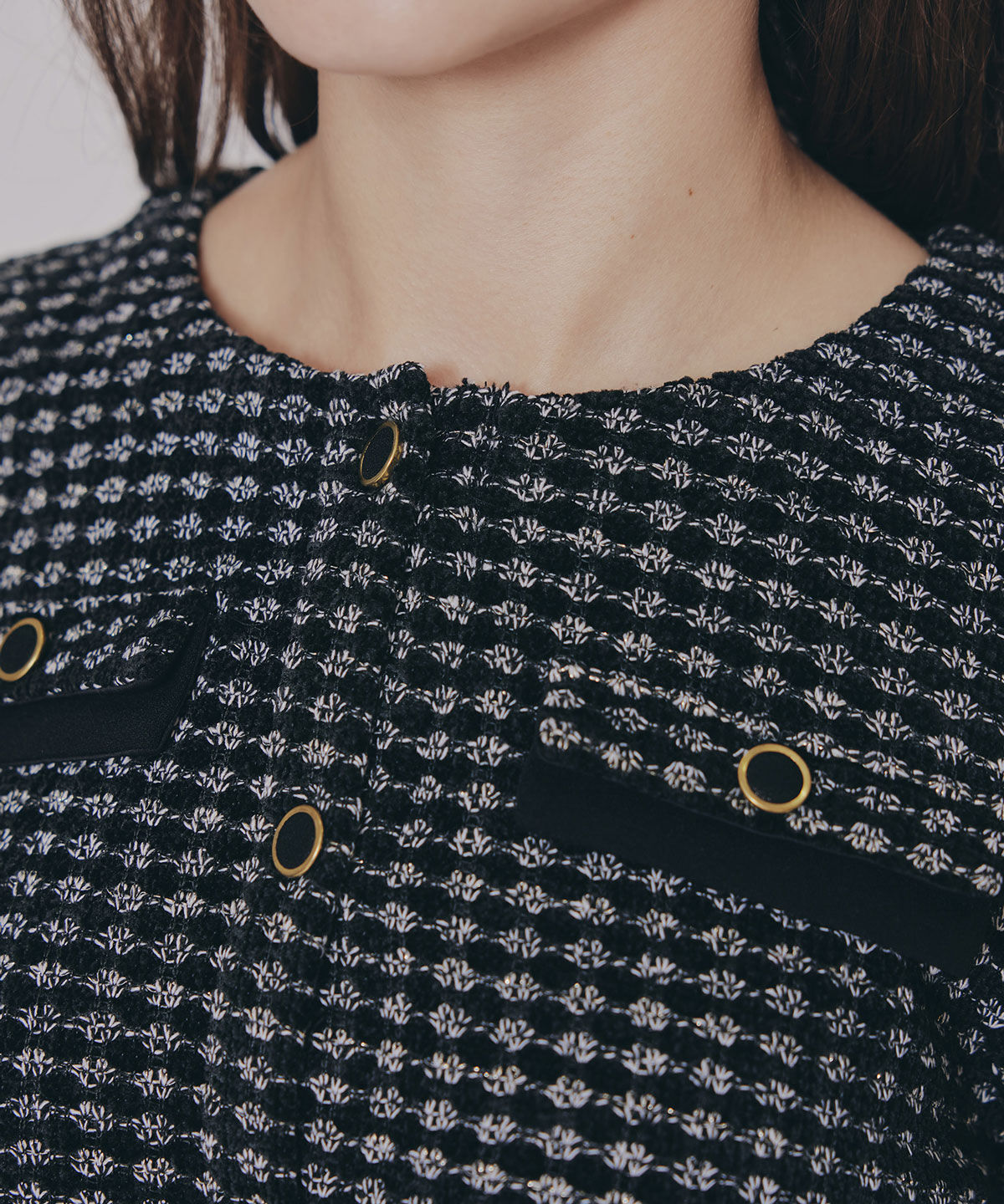 REDYAZEL「カットツイードジャケット&times;ショートパンツセットアップ」|ワンピース|