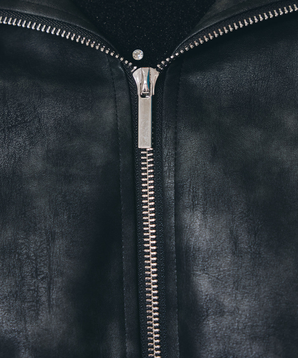 REDYAZEL「ヴィンテージライクレザーフーディブルゾン」|ブルゾン・スタジャン|