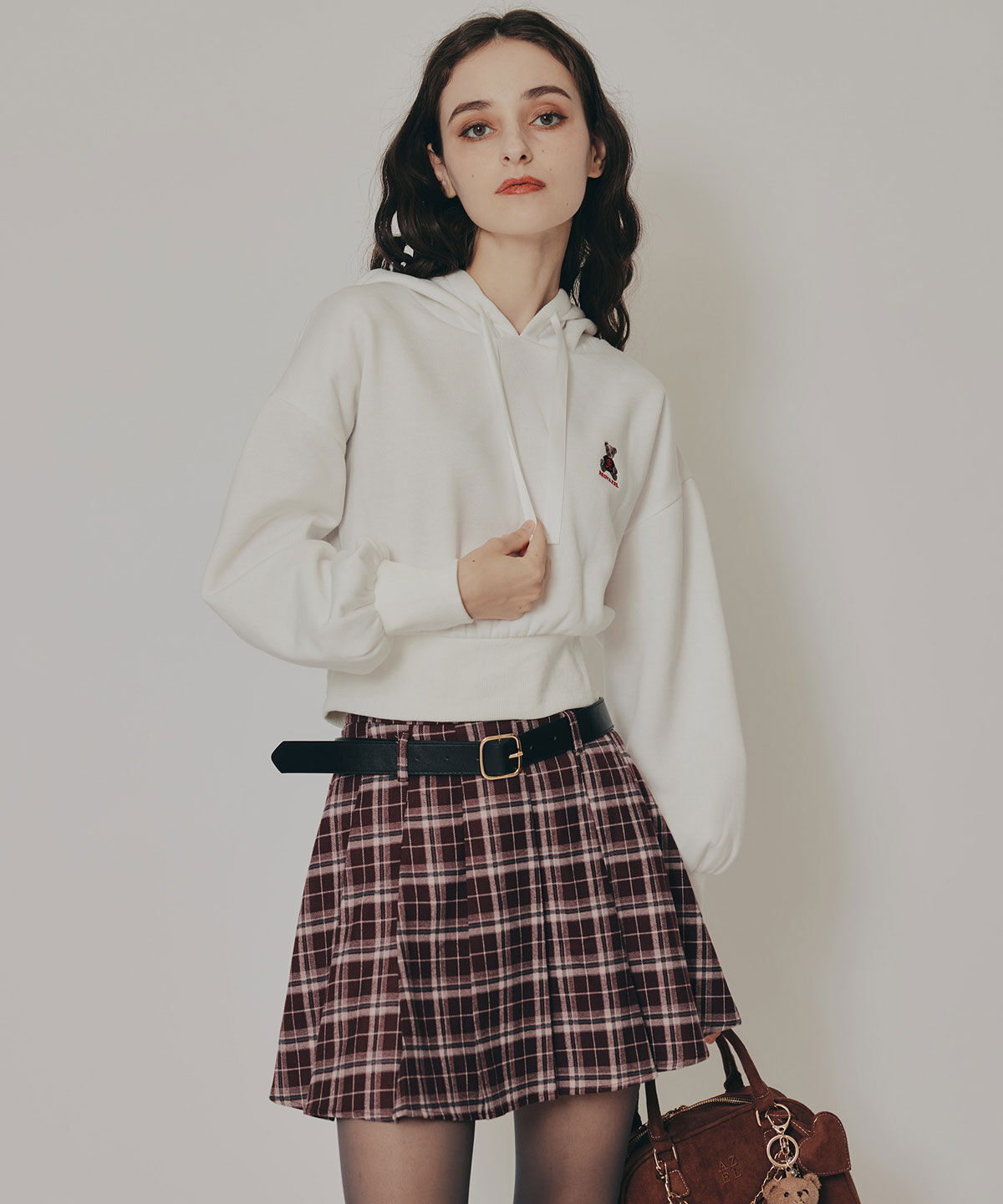 REDYAZEL「ローベルトプリーツミニスカート」|フレア|