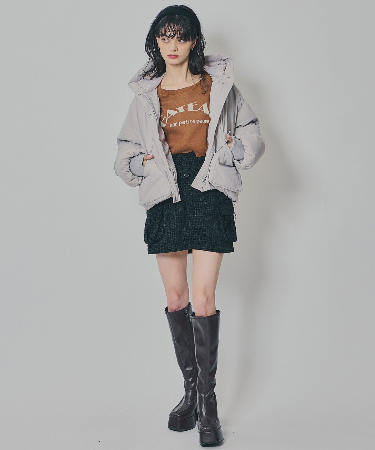 REDYAZEL「フラップポケットファイバーダウンジャケット」|ダウン|