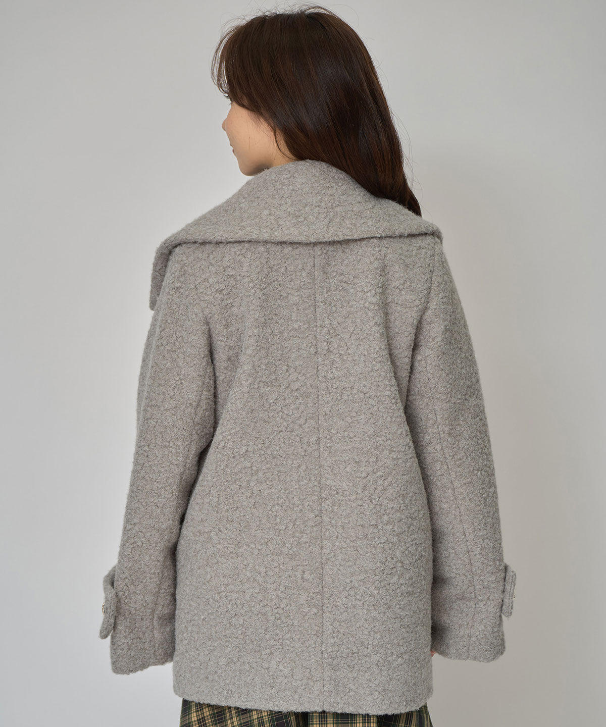 REDYAZEL「ボアダブルミドルコート」|ステンカラーコート|