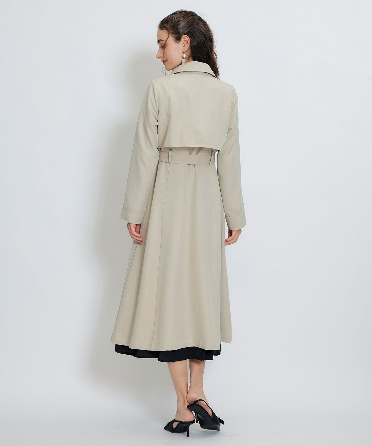 REDYAZEL「2WAYレイヤードライクリボントレンチコート」|トレンチコート|