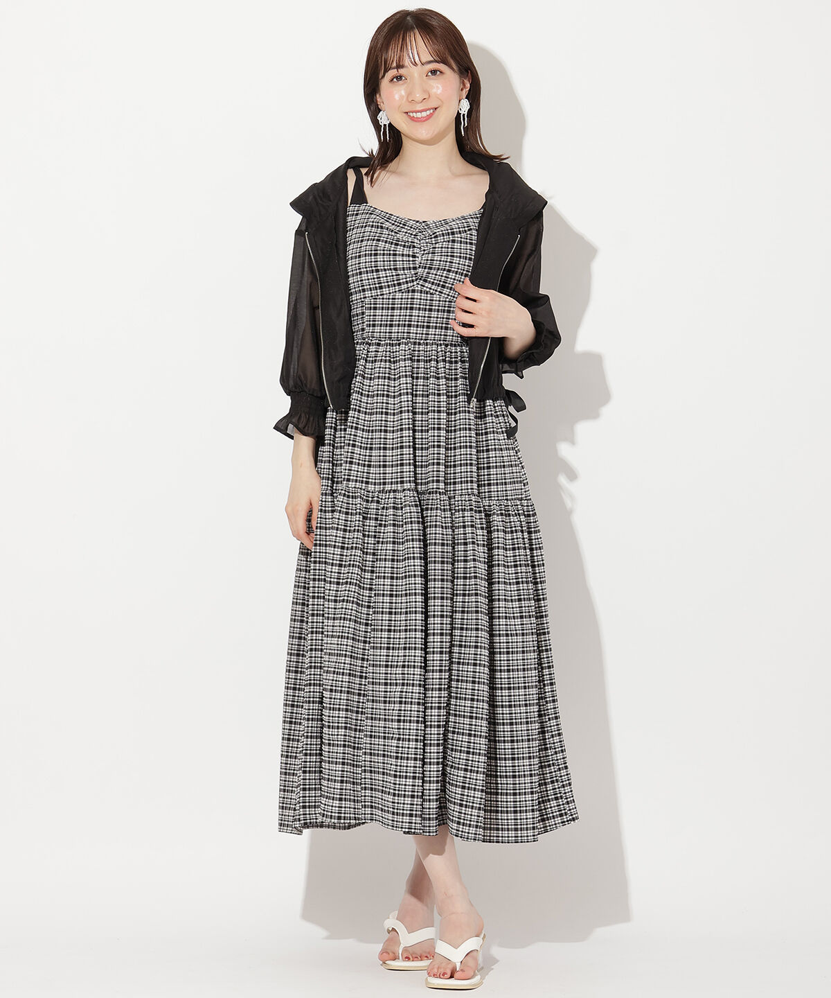 WILLSELECTION「サイドリボンキャンディスリーブパーカー」|パーカー|