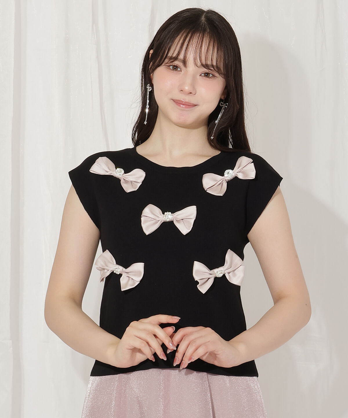 WILLSELECTION「ランダムサテンリボンプルオーバー」|Tシャツ・カットソー|