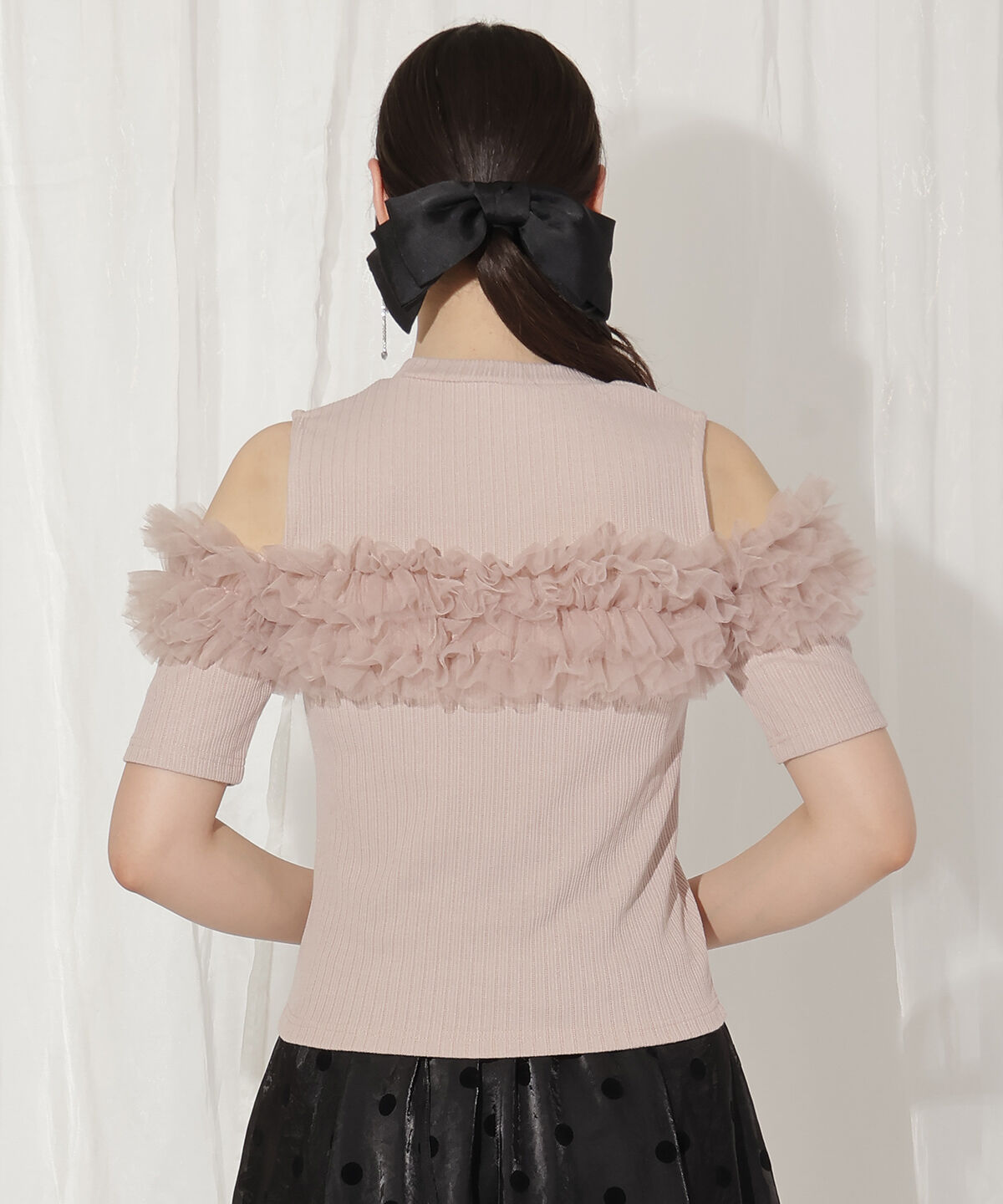 WILLSELECTION「チュールフリルテレコトップス」|Tシャツ・カットソー|