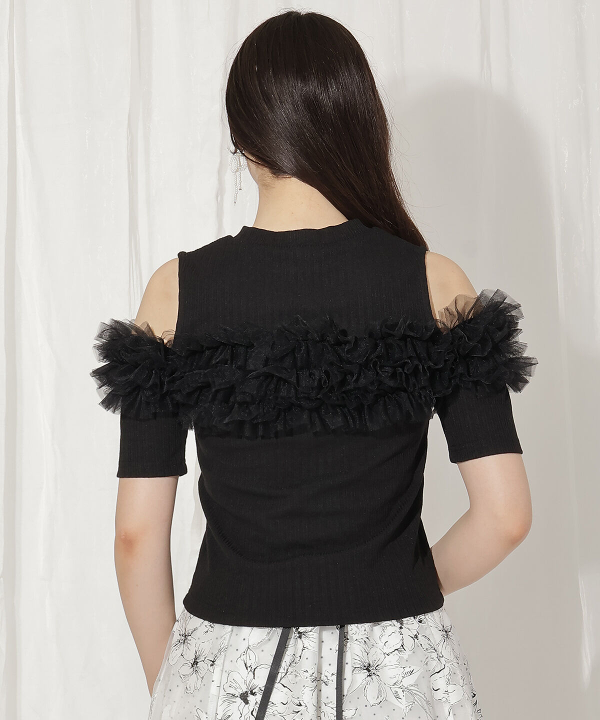 WILLSELECTION「チュールフリルテレコトップス」|Tシャツ・カットソー|