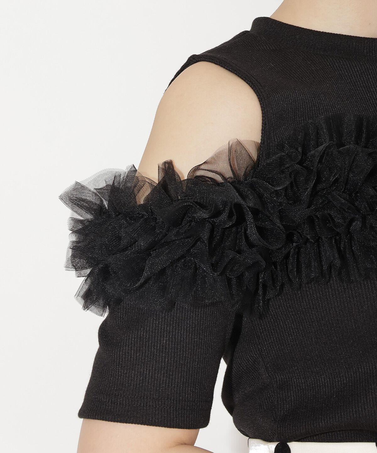 WILLSELECTION「チュールフリルテレコトップス」|Tシャツ・カットソー|