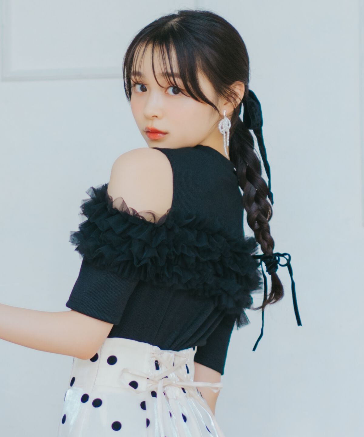 WILLSELECTION「チュールフリルテレコトップス」|Tシャツ・カットソー|