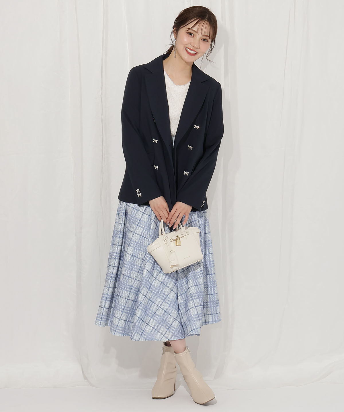 WILLSELECTION「リボンボタンジャケット」|テーラードジャケット|