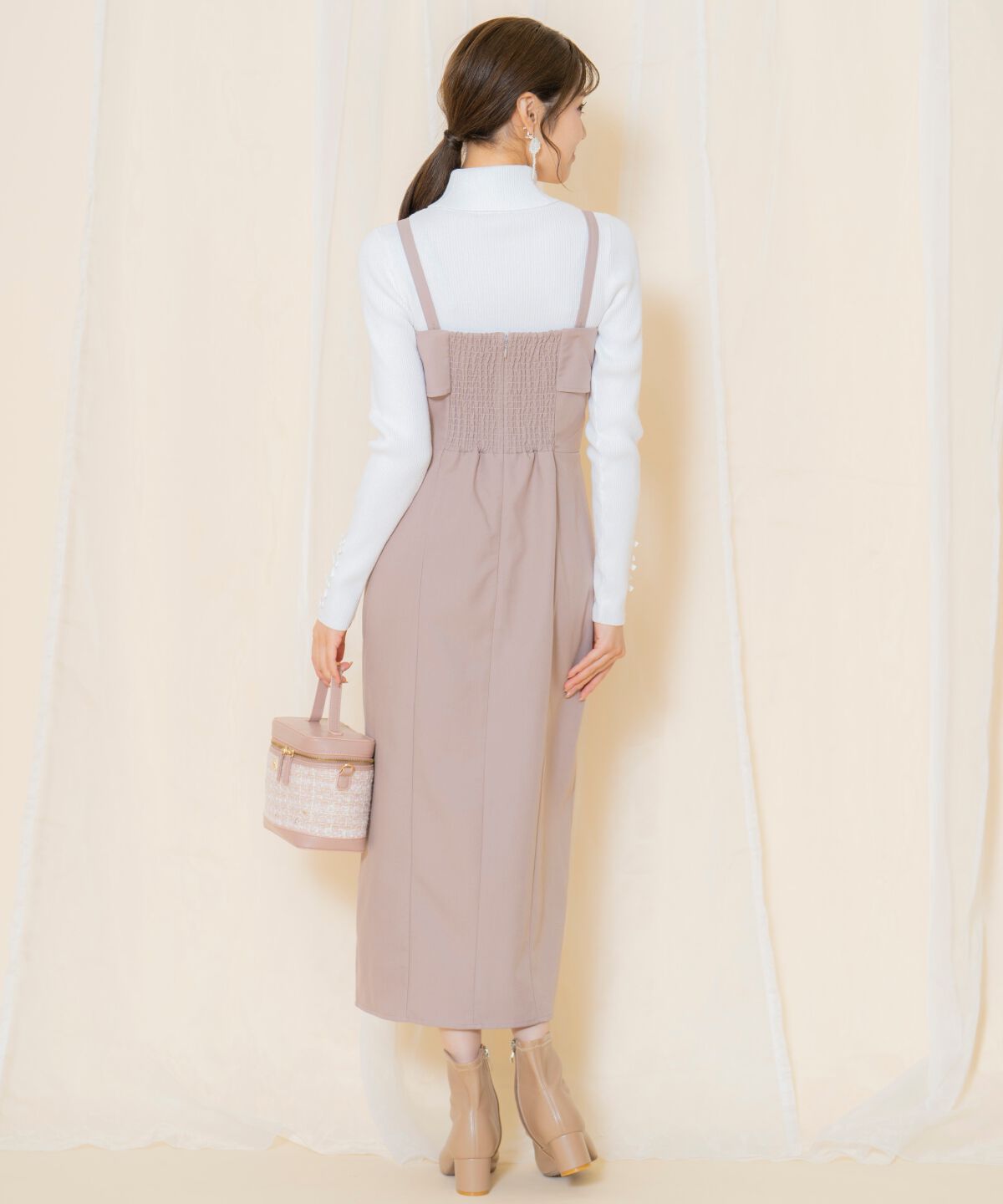 WILLSELECTION「ドレープリボンIラインワンピース」|ワンピース|