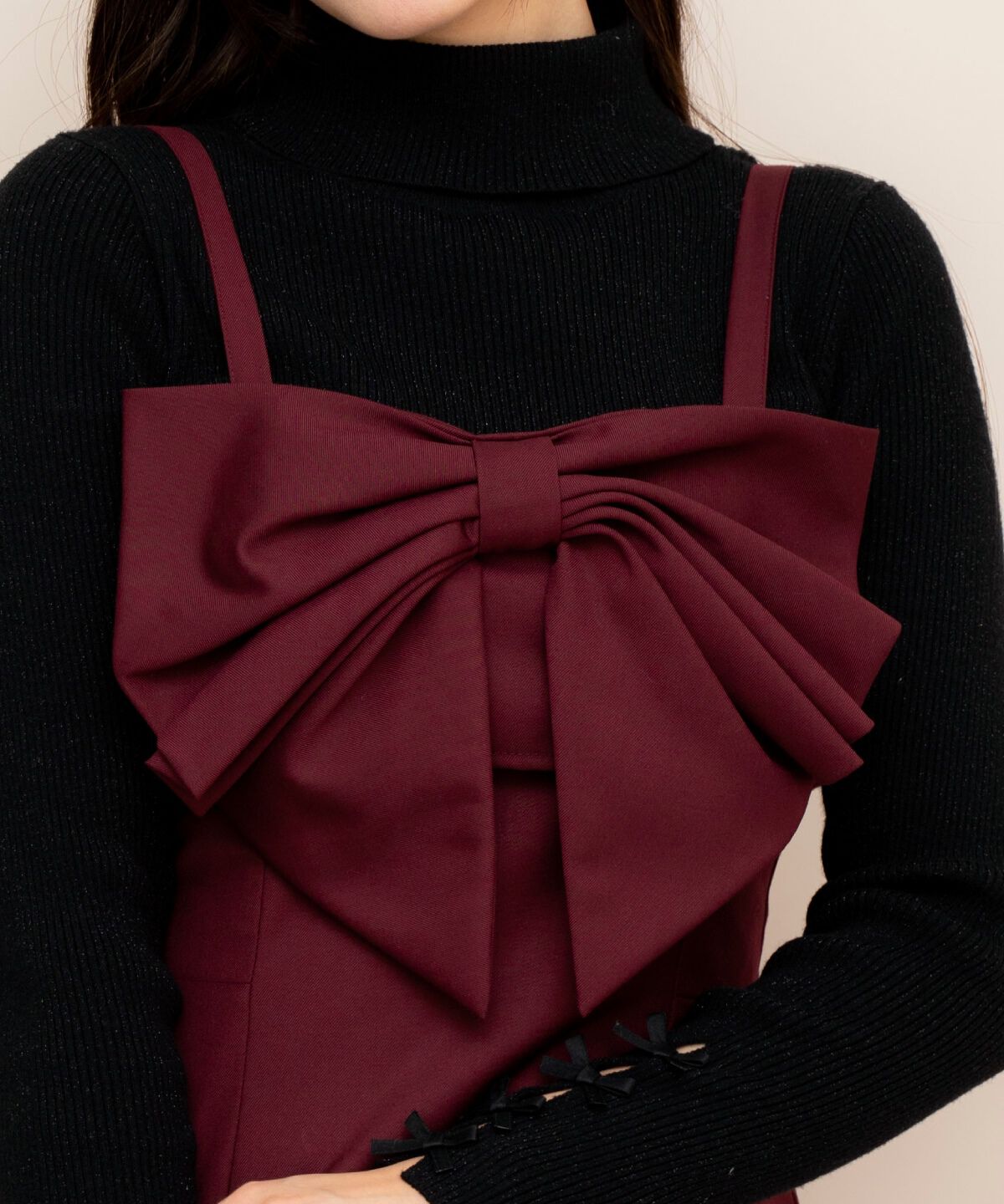 WILLSELECTION「ドレープリボンIラインワンピース」|ワンピース|