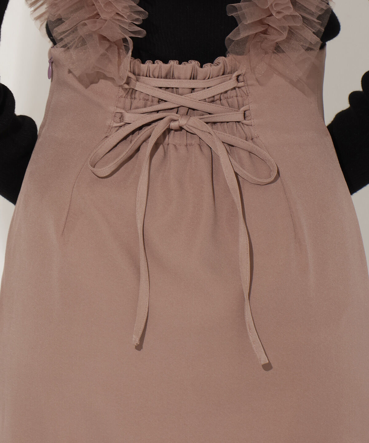 WILLSELECTION「チュールフリルジャンスカ」|ジャンパースカート|