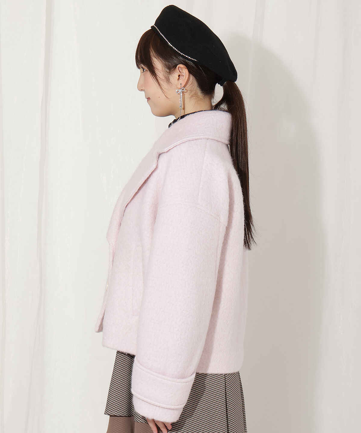 WILLSELECTION「Wボタンシャギーショートコート」|その他|