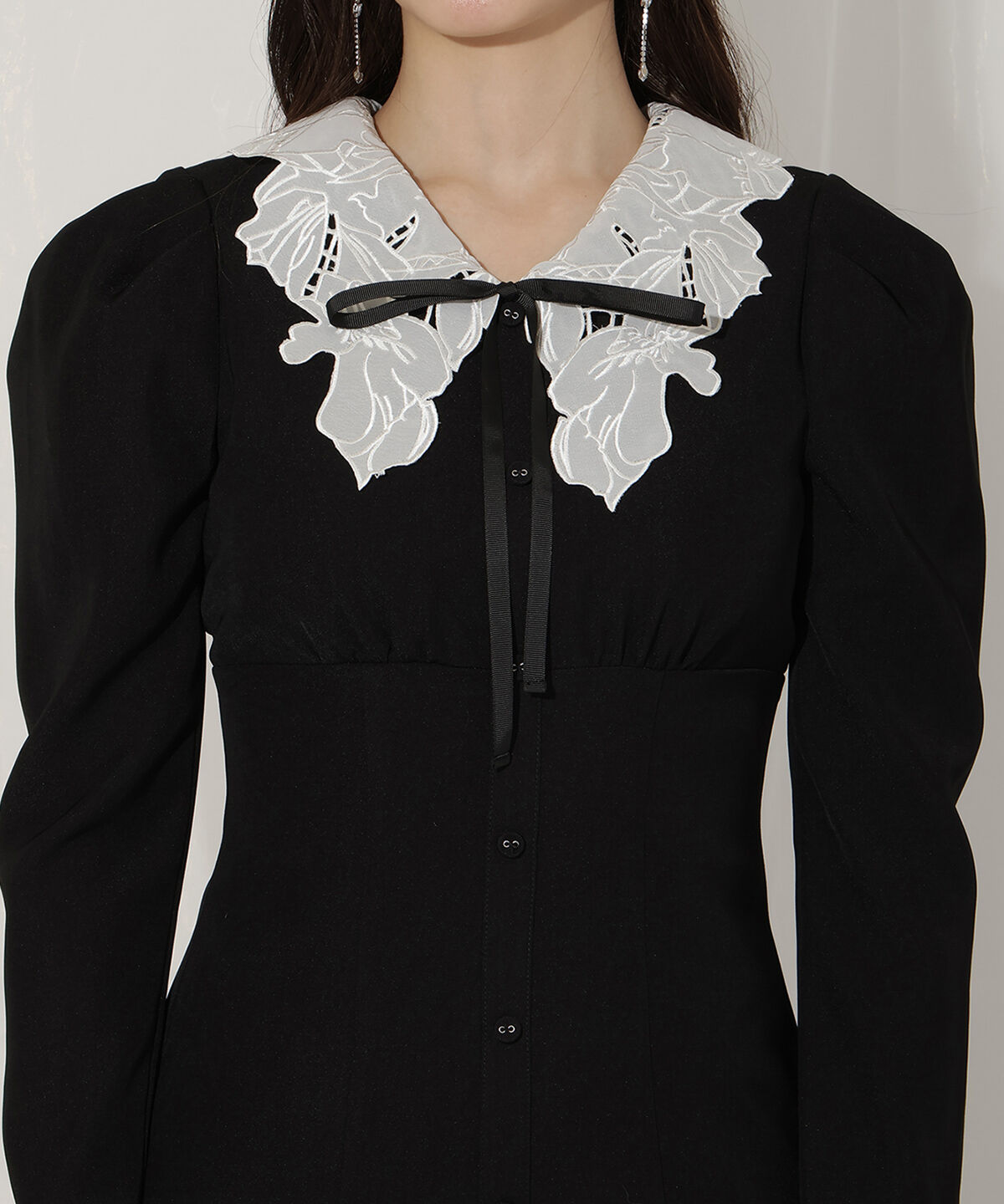 WILLSELECTION「レースカラーマーメイドワンピース」|ワンピース|