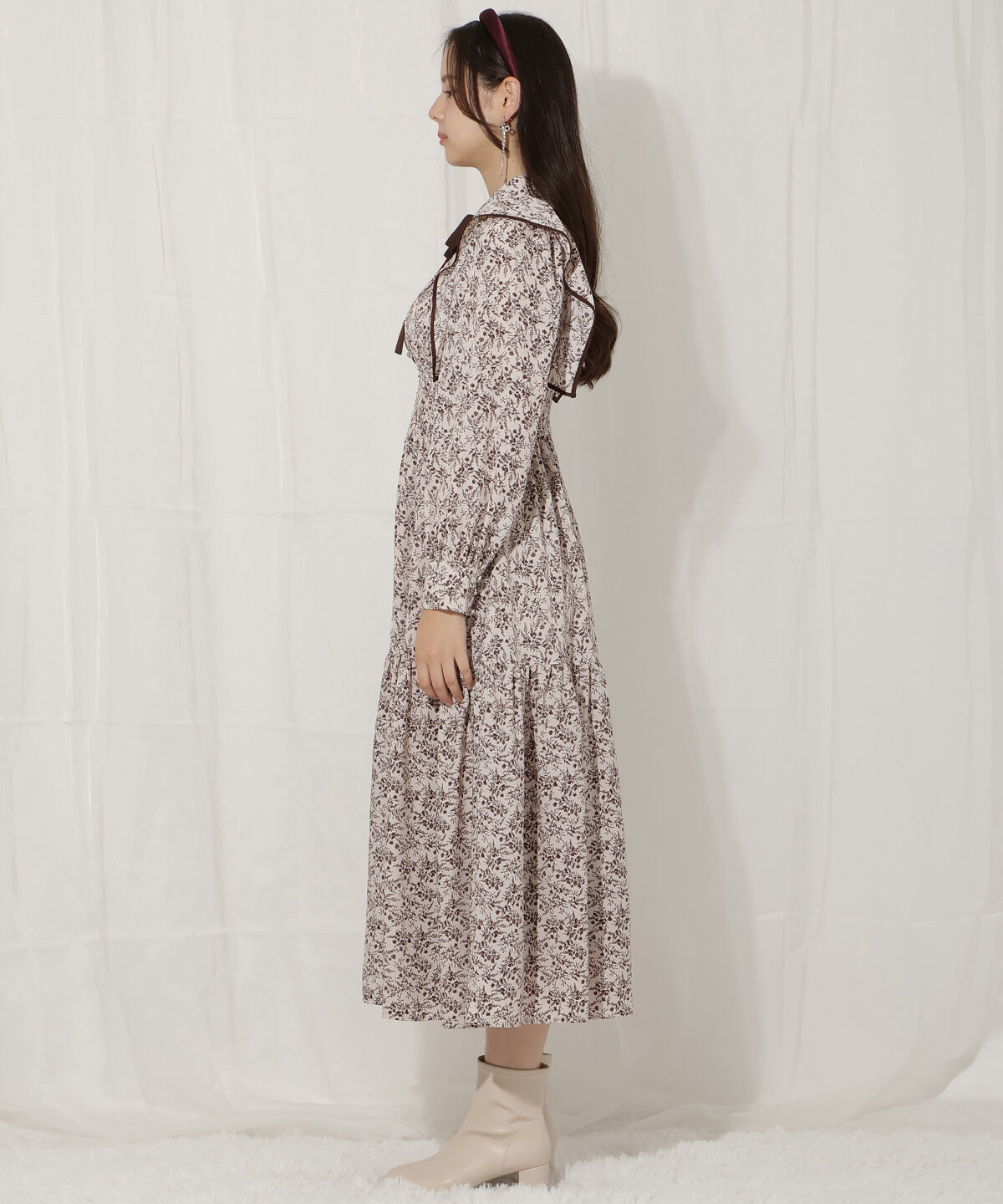 WILLSELECTION「ティアード切り替えパイピングフリルワンピース」|ワンピース|