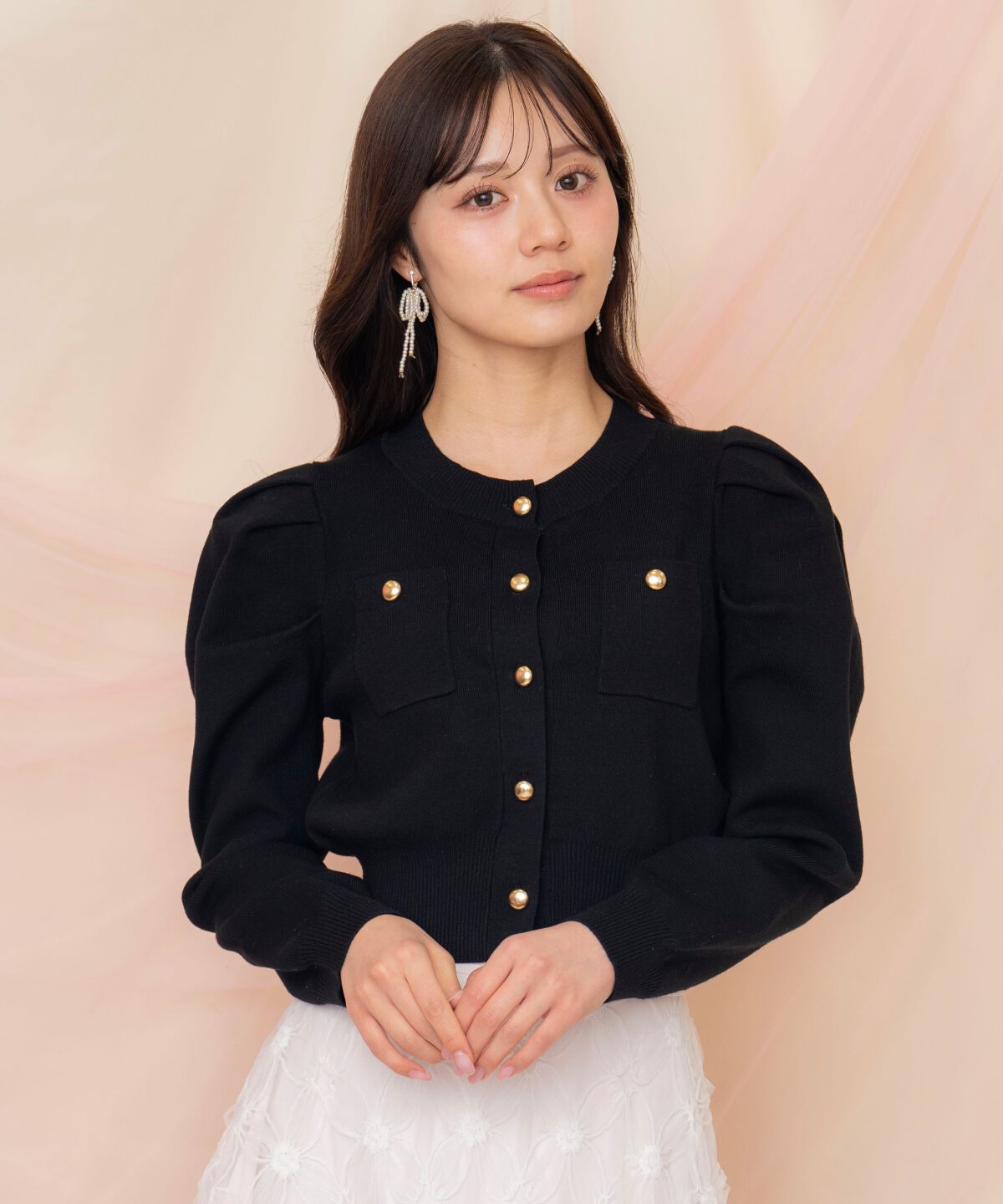 WILLSELECTION「ポケットデザインタックスリーブカーディガン」|カーディガン|