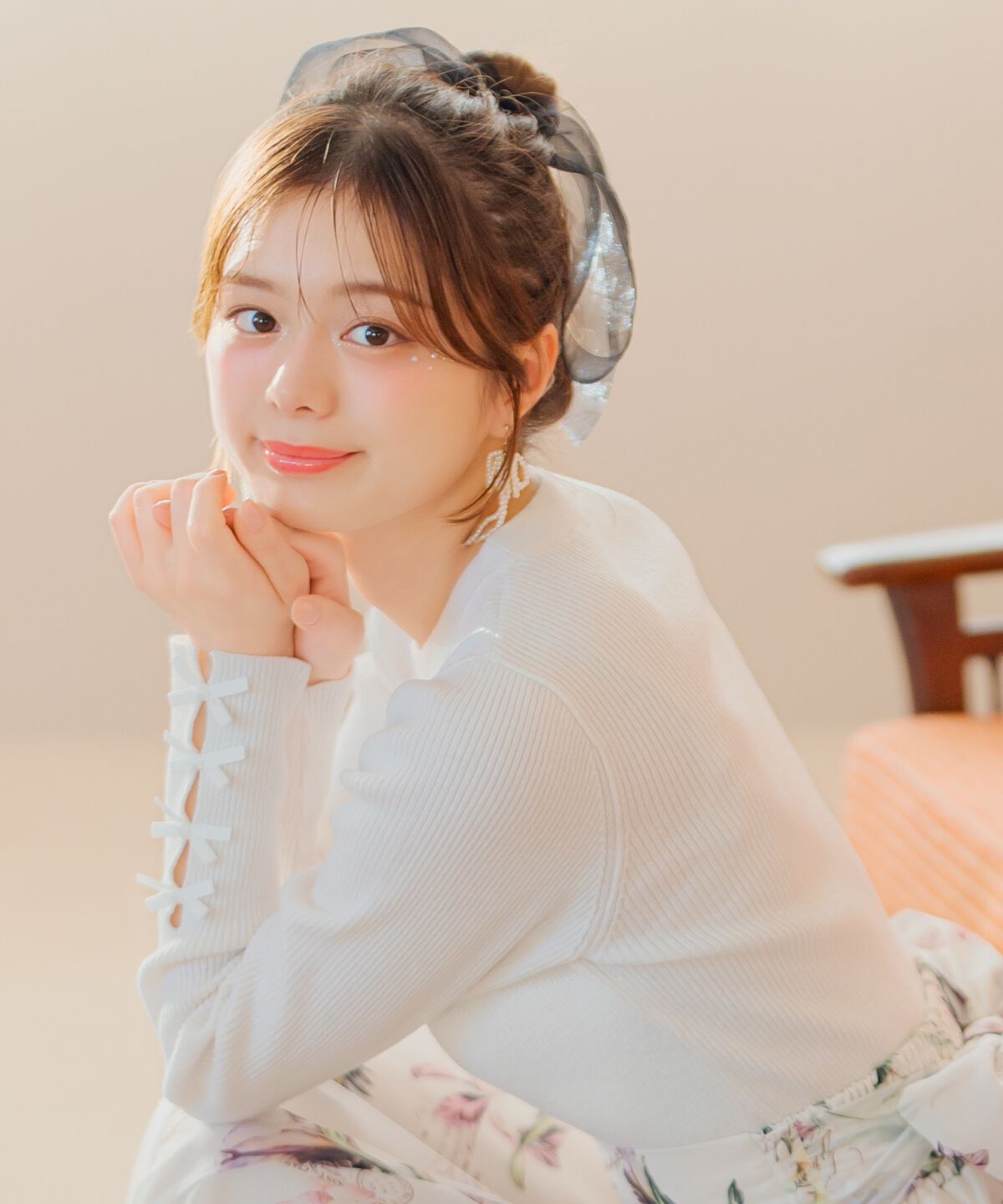 WILLSELECTION「袖リボンボトルネックニット」|ニット・セーター|