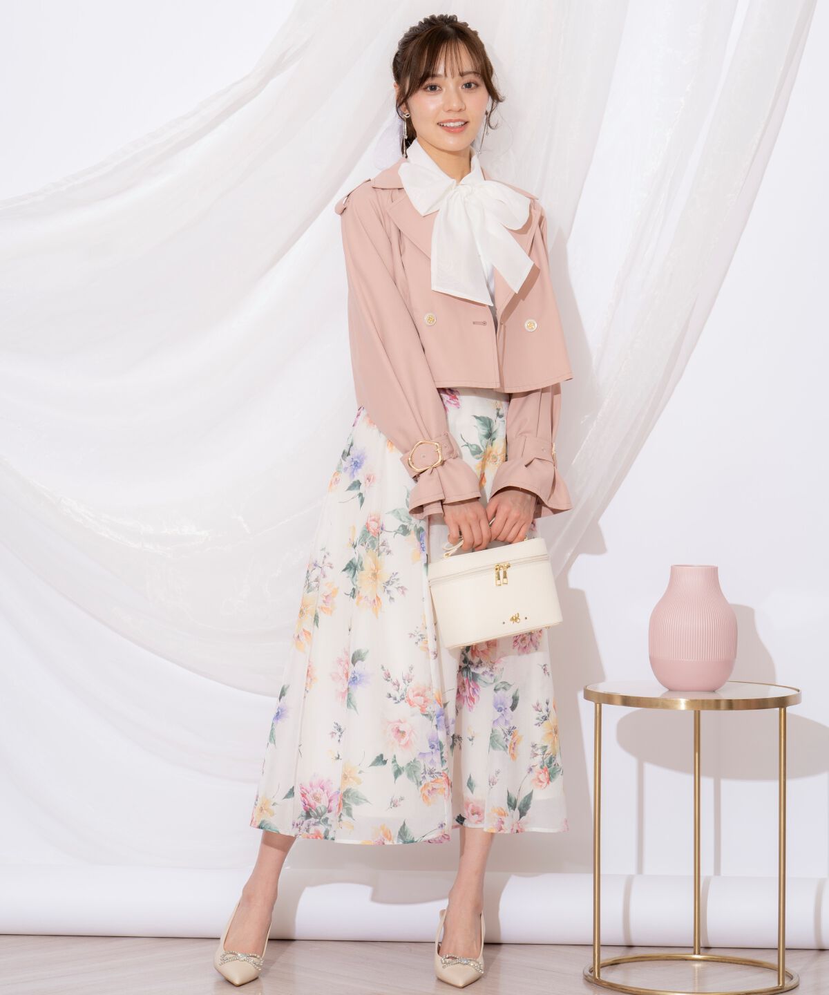 WILLSELECTION「キャンディスリーブショートトレンチコート」|トレンチコート|