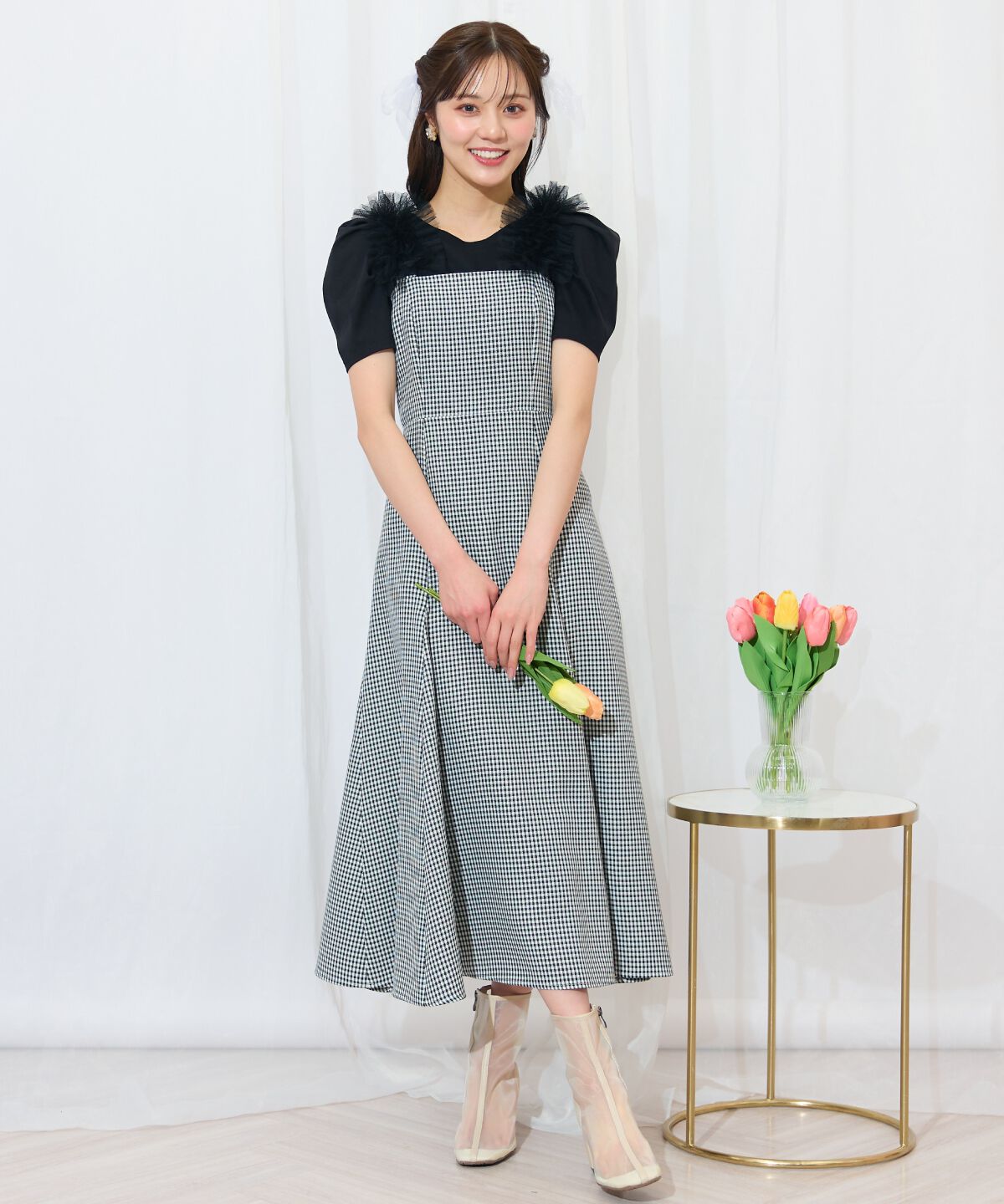 WILLSELECTION「チュールフリルマーメイドジャンスカ」|ワンピース|