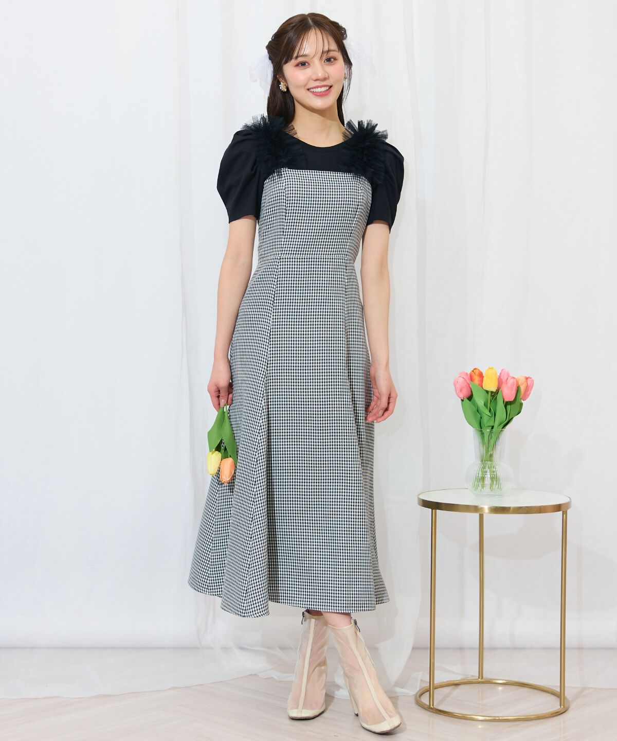 WILLSELECTION「チュールフリルマーメイドジャンスカ」|ワンピース|