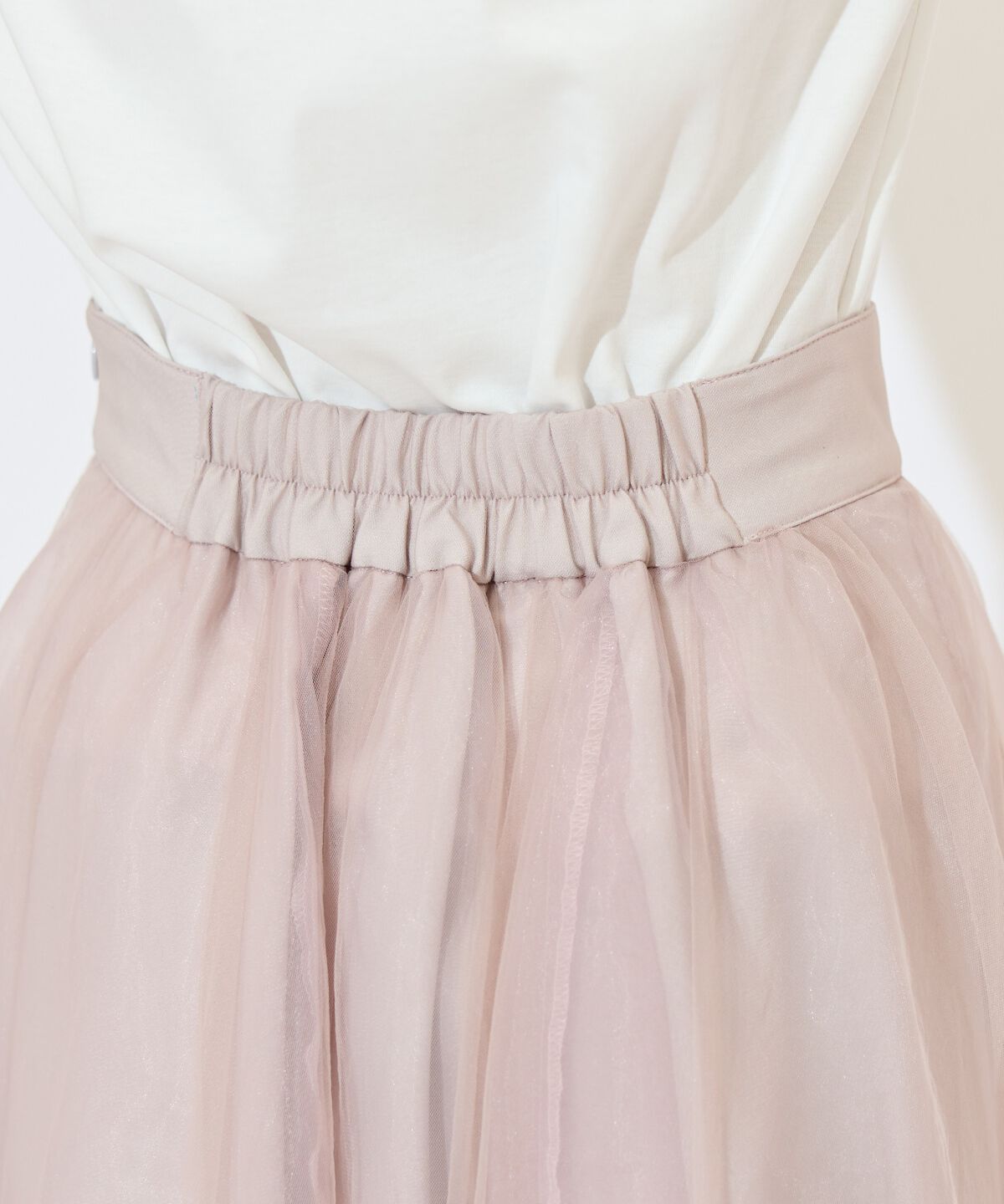 WILLSELECTION「ニュアンスカラーチュールティアードスカート」|フレア|