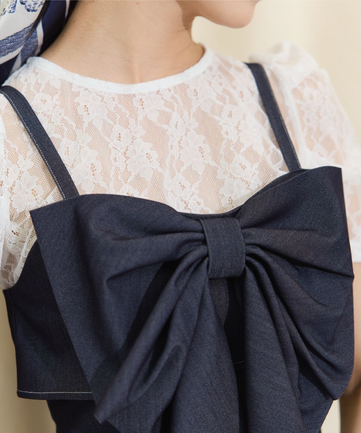 WILLSELECTION「ドレープリボンマーメイドジャンスカ」|ワンピース|