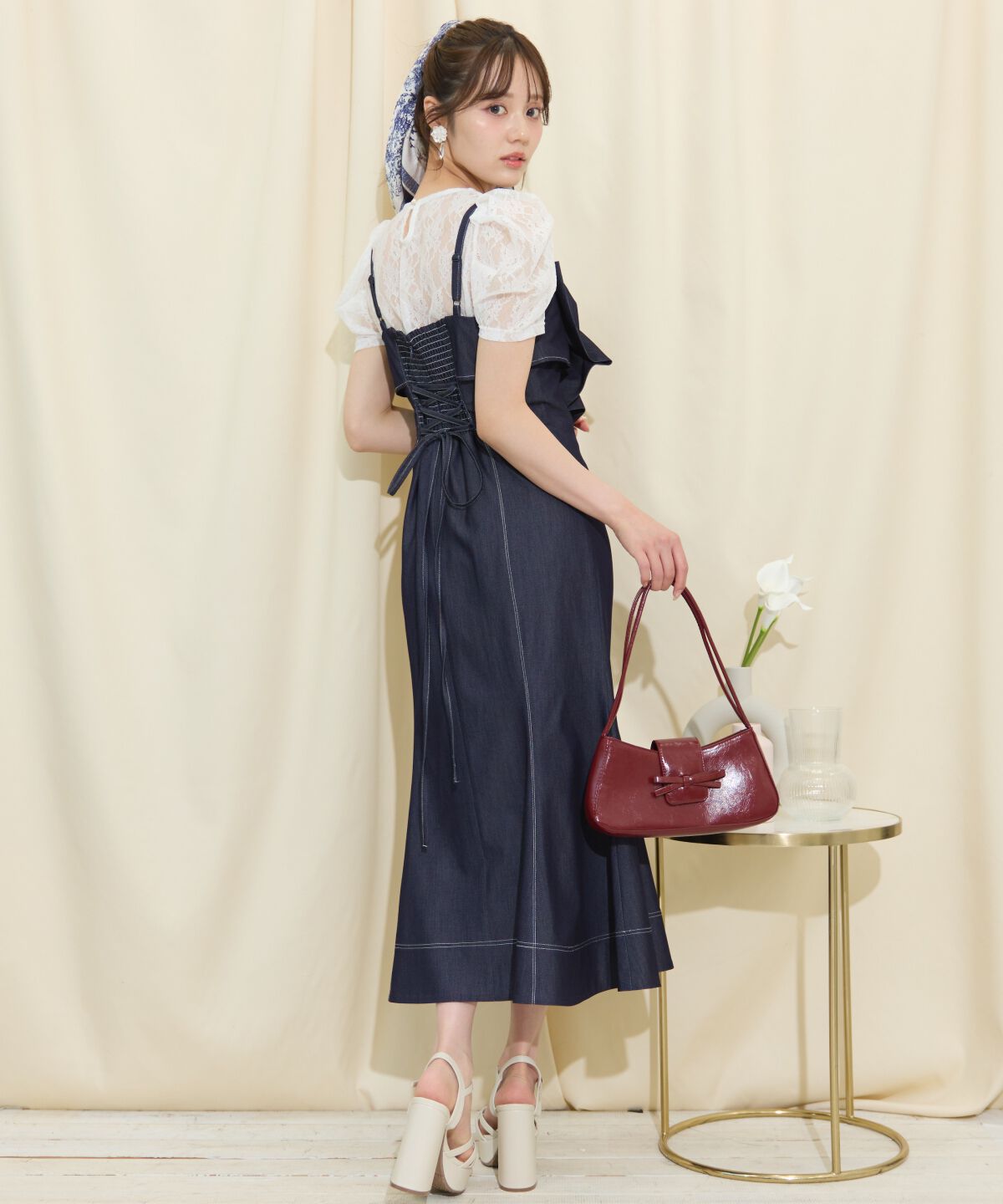 WILLSELECTION「ドレープリボンマーメイドジャンスカ」|ワンピース|