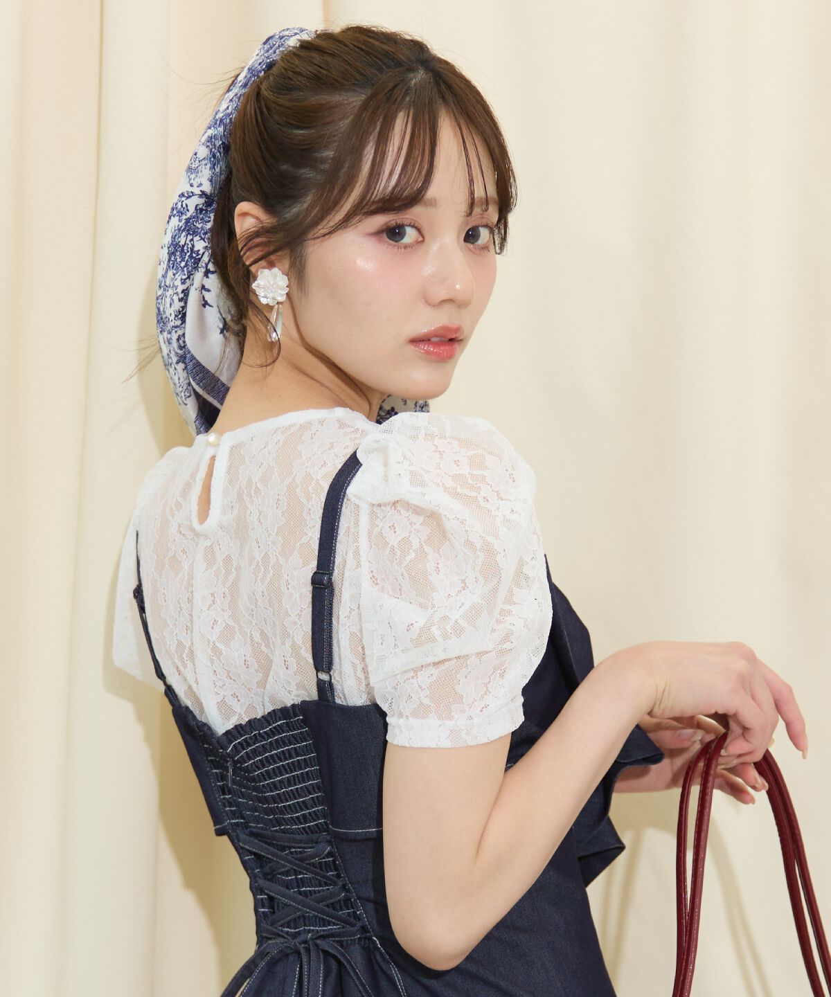 WILLSELECTION「ドレープリボンマーメイドジャンスカ」|ワンピース|