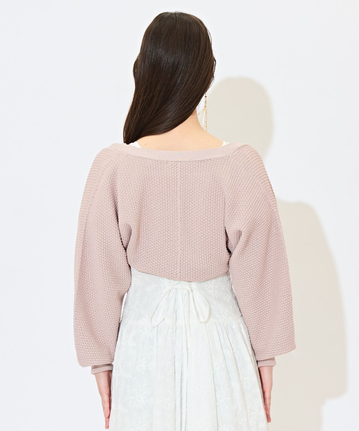 WILLSELECTION「ショート丈柄編みボレロ」|カーディガン|