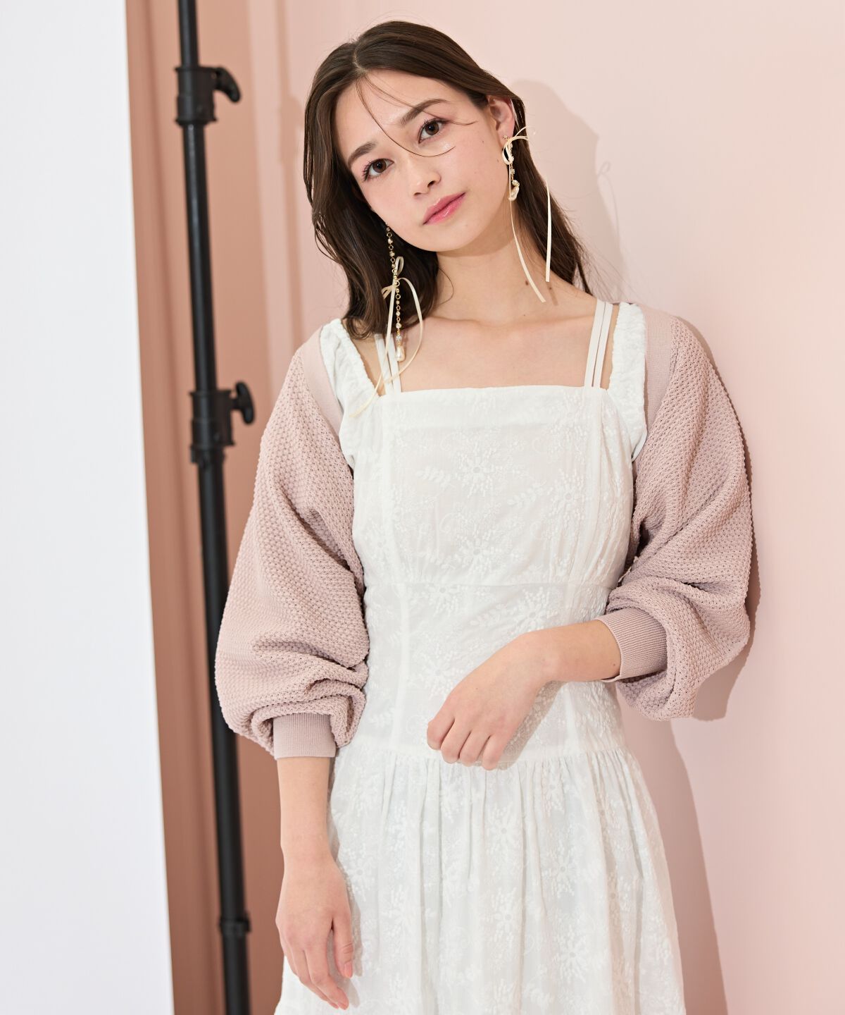 WILLSELECTION「ショート丈柄編みボレロ」|カーディガン|