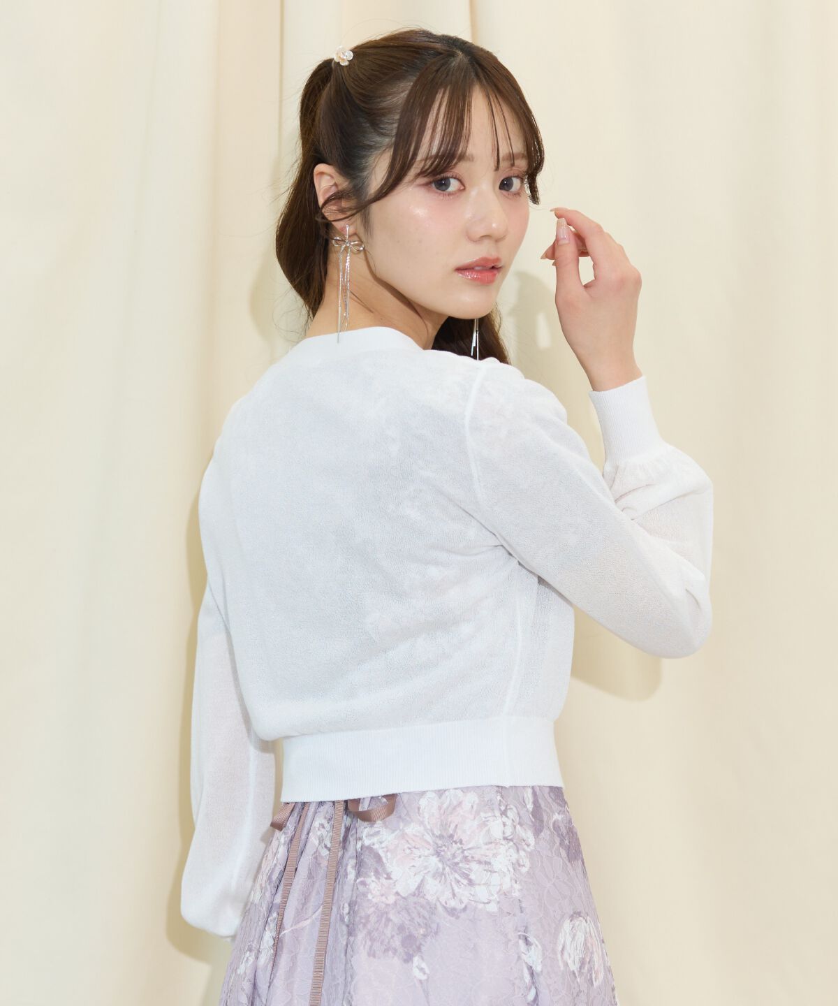 WILLSELECTION「アソートボタンシアーカーディガン」|カーディガン|