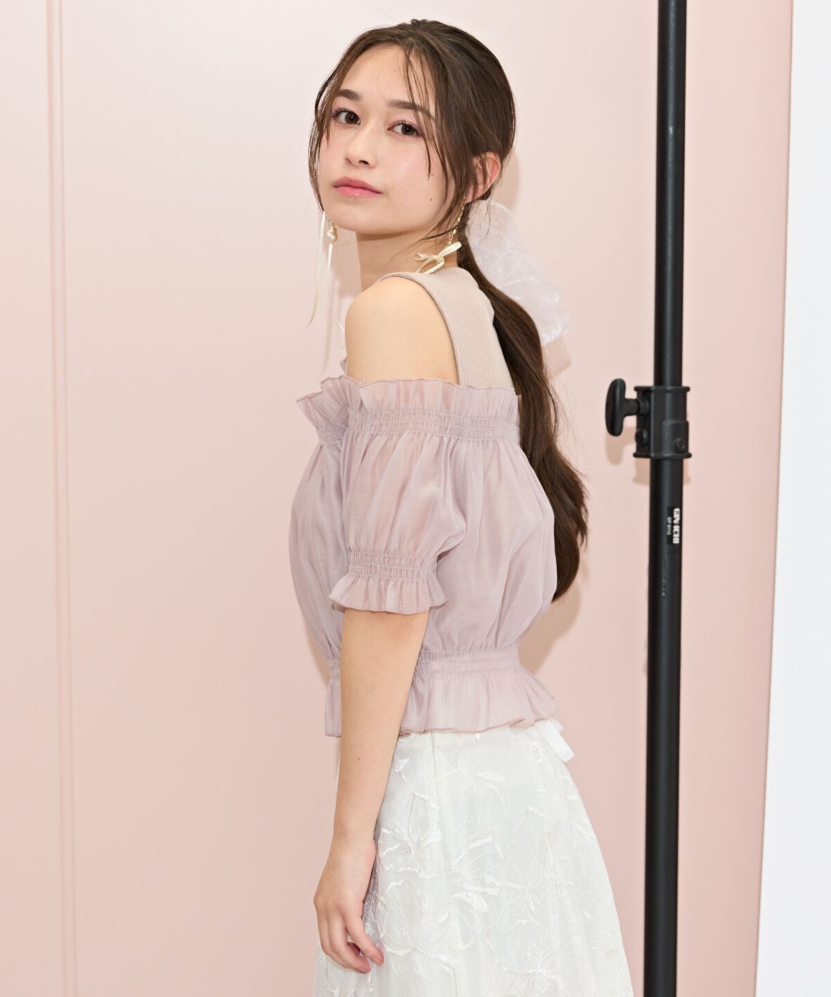 WILLSELECTION「レイヤード風オフショルカットトップス」|Tシャツ・カットソー|