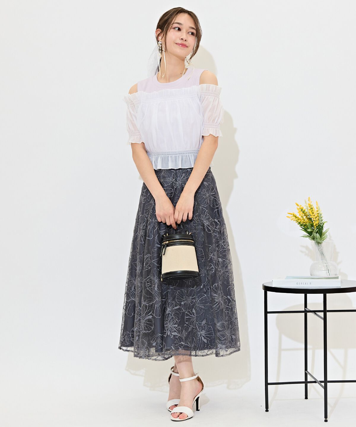 WILLSELECTION「レイヤード風オフショルカットトップス」|Tシャツ・カットソー|