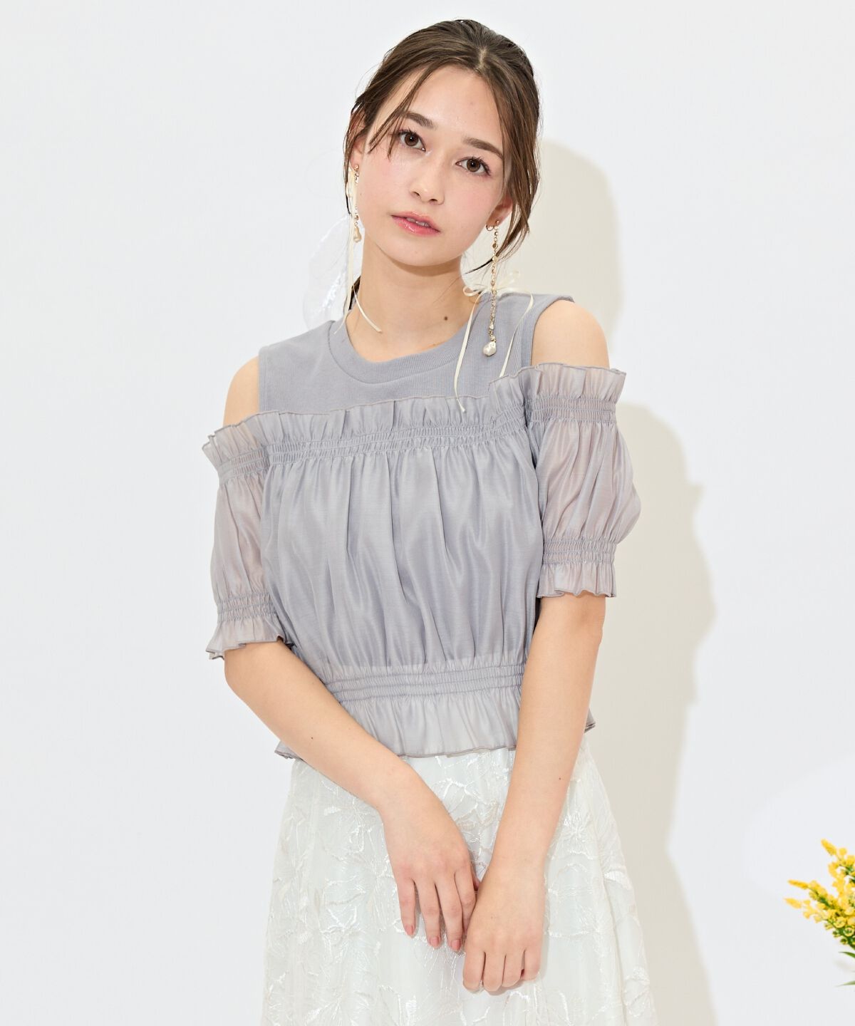 WILLSELECTION「レイヤード風オフショルカットトップス」|Tシャツ・カットソー|