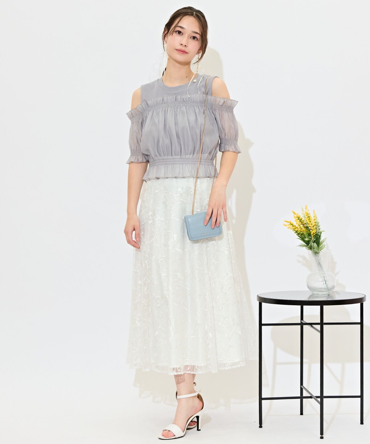 WILLSELECTION「レイヤード風オフショルカットトップス」|Tシャツ・カットソー|