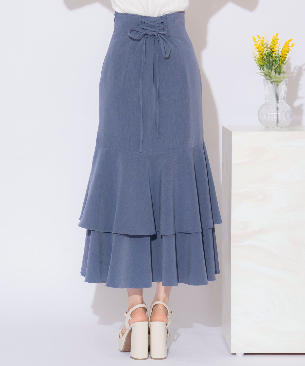 WILLSELECTION「ティアードヘムマーメイドスカート」|タイト|