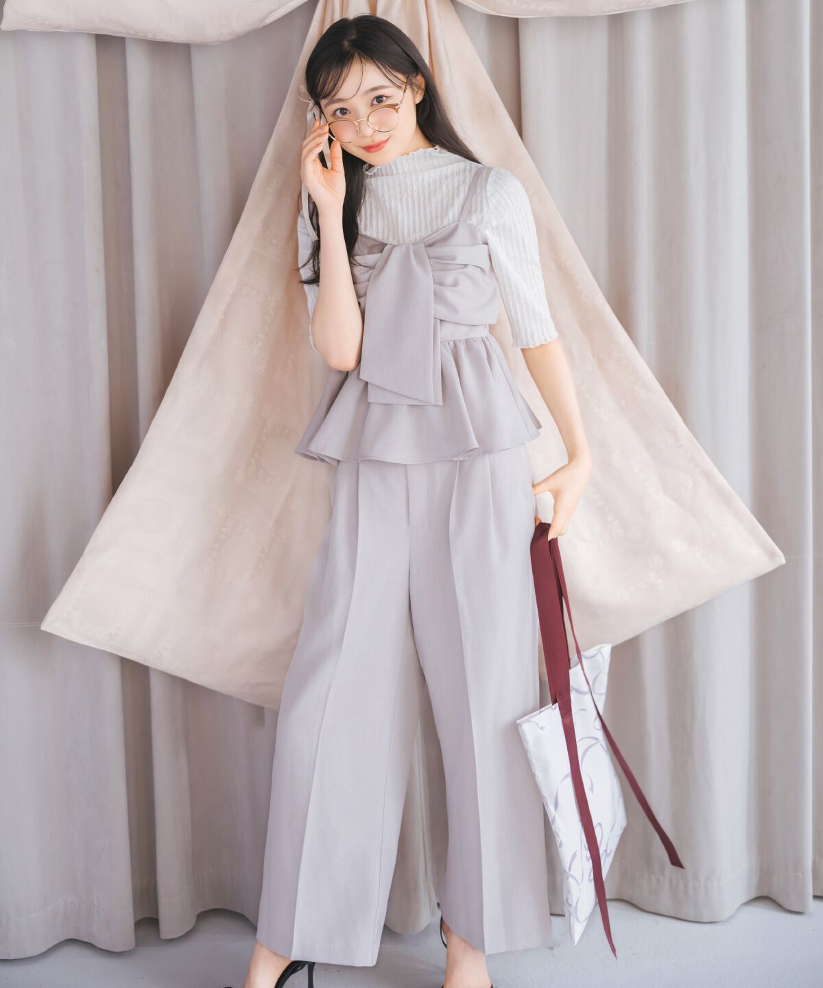 WILLSELECTION「リボンプリントトートバッグ」|トートバッグ|