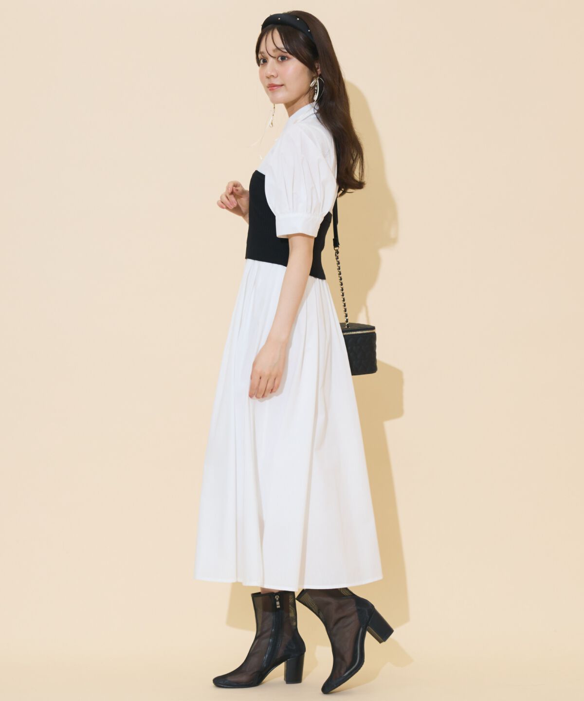 WILLSELECTION「ビスチェレイヤードタックシャツワンピース」|ワンピース|
