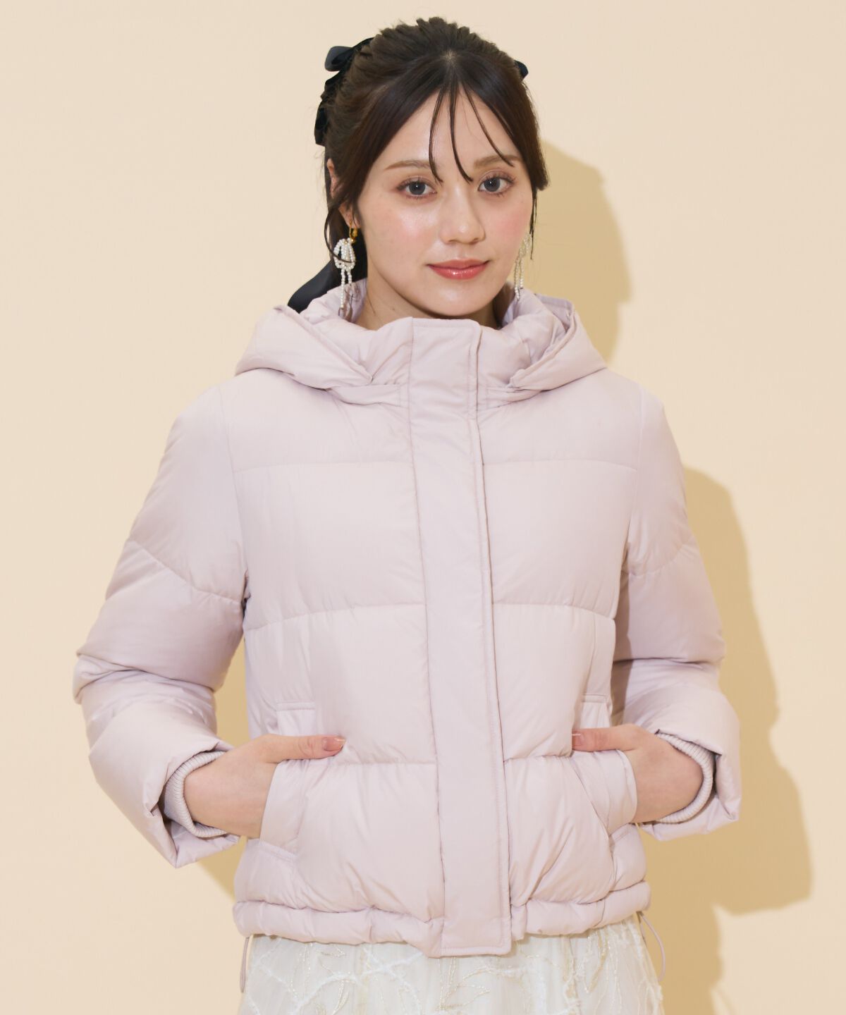 WILLSELECTION「ファー付きショートダウン」|ダウン|