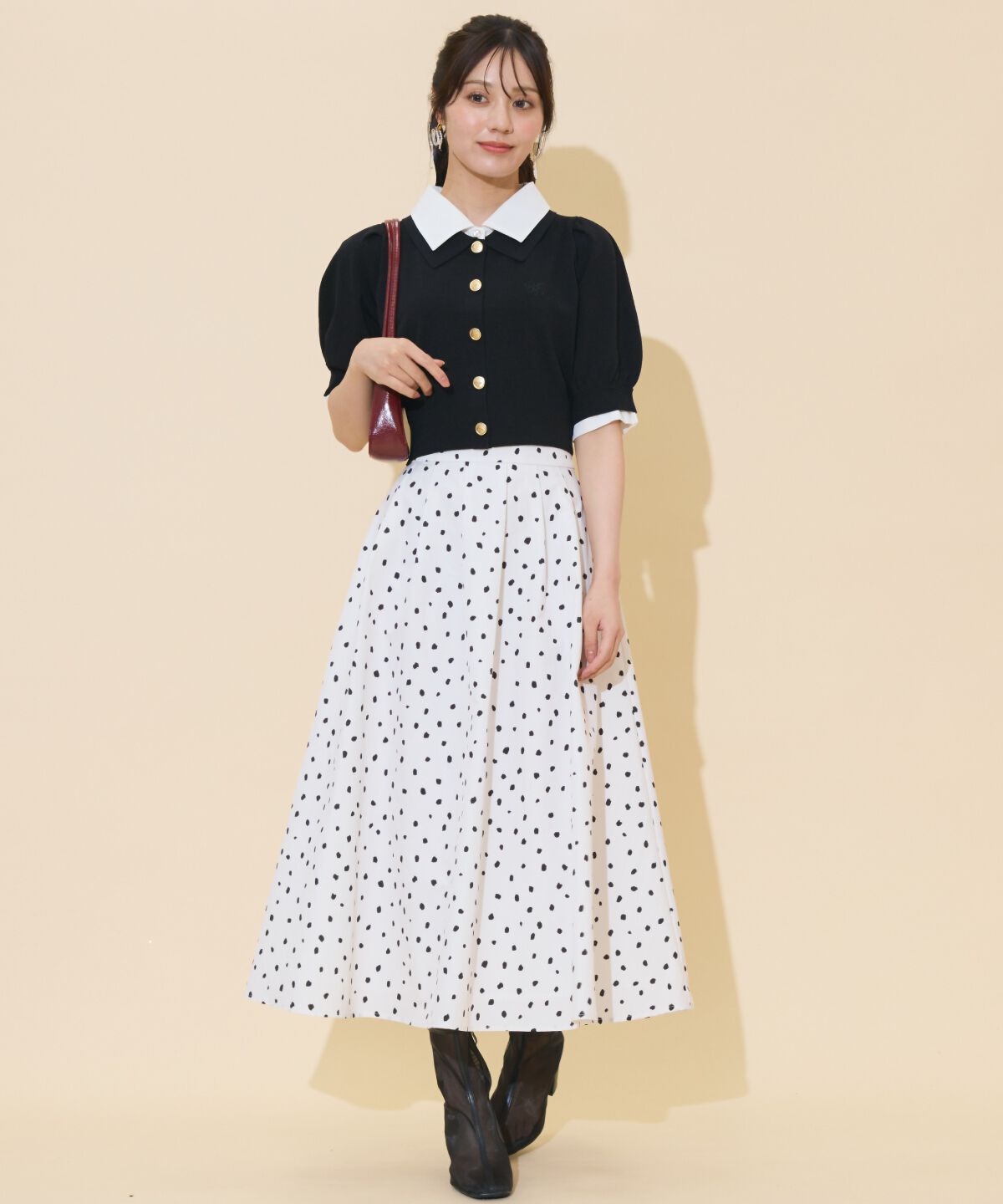 WILLSELECTION「レイヤードカラープルオーバー」|ニット・セーター|