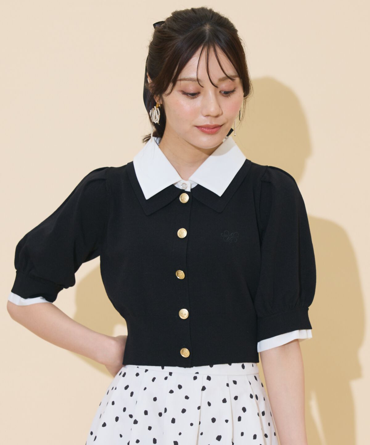 WILLSELECTION「レイヤードカラープルオーバー」|ニット・セーター|