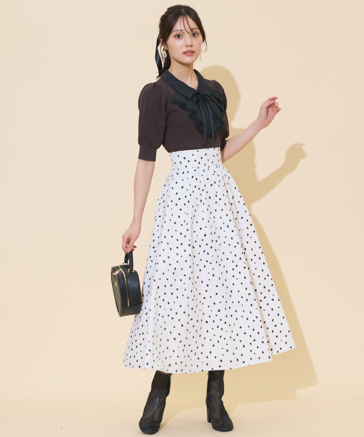 WILLSELECTION「レースラッフルプルオーバー」|ニット・セーター|