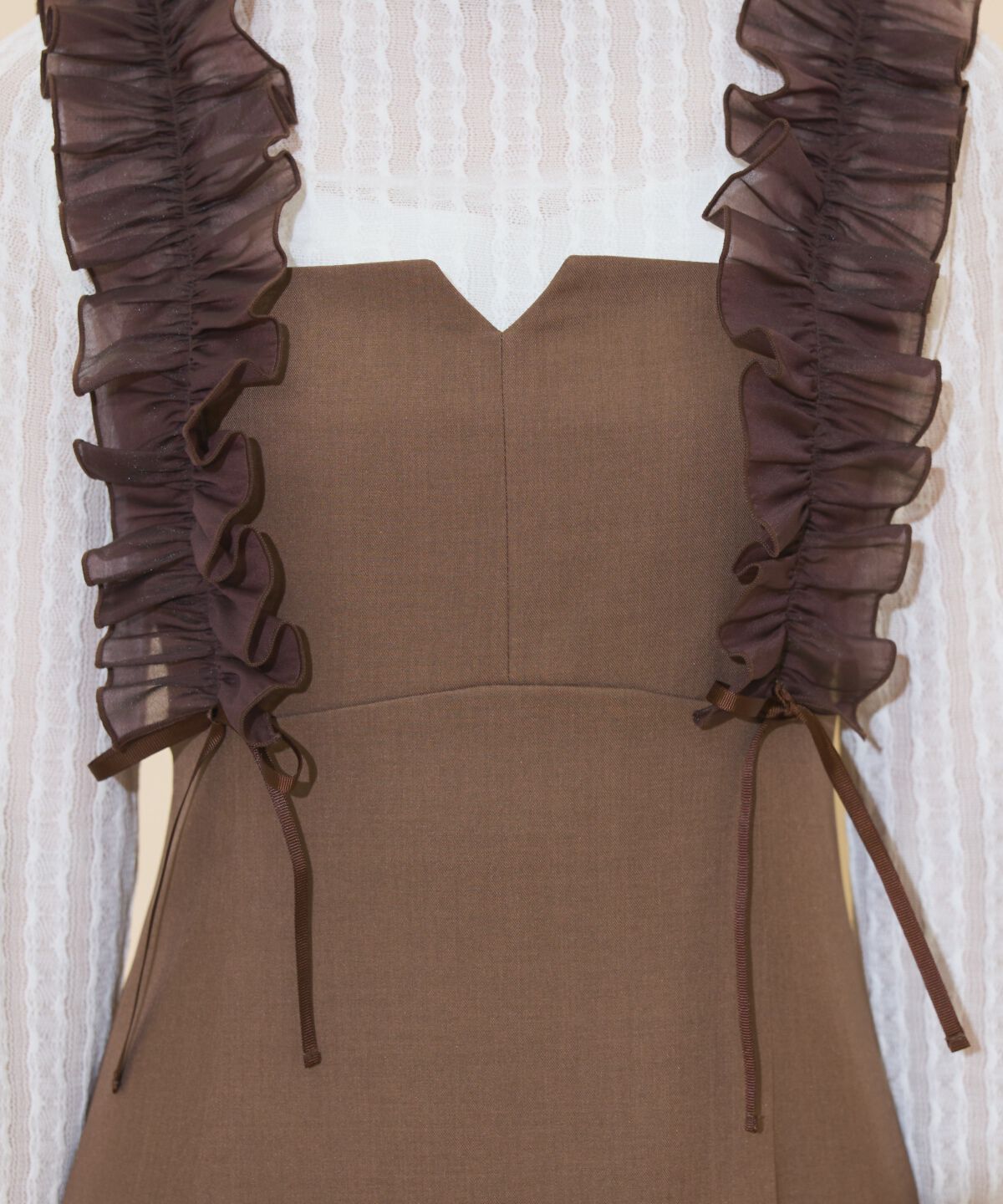 WILLSELECTION「フリルショルダーマーメイドワンピース」|ワンピース|