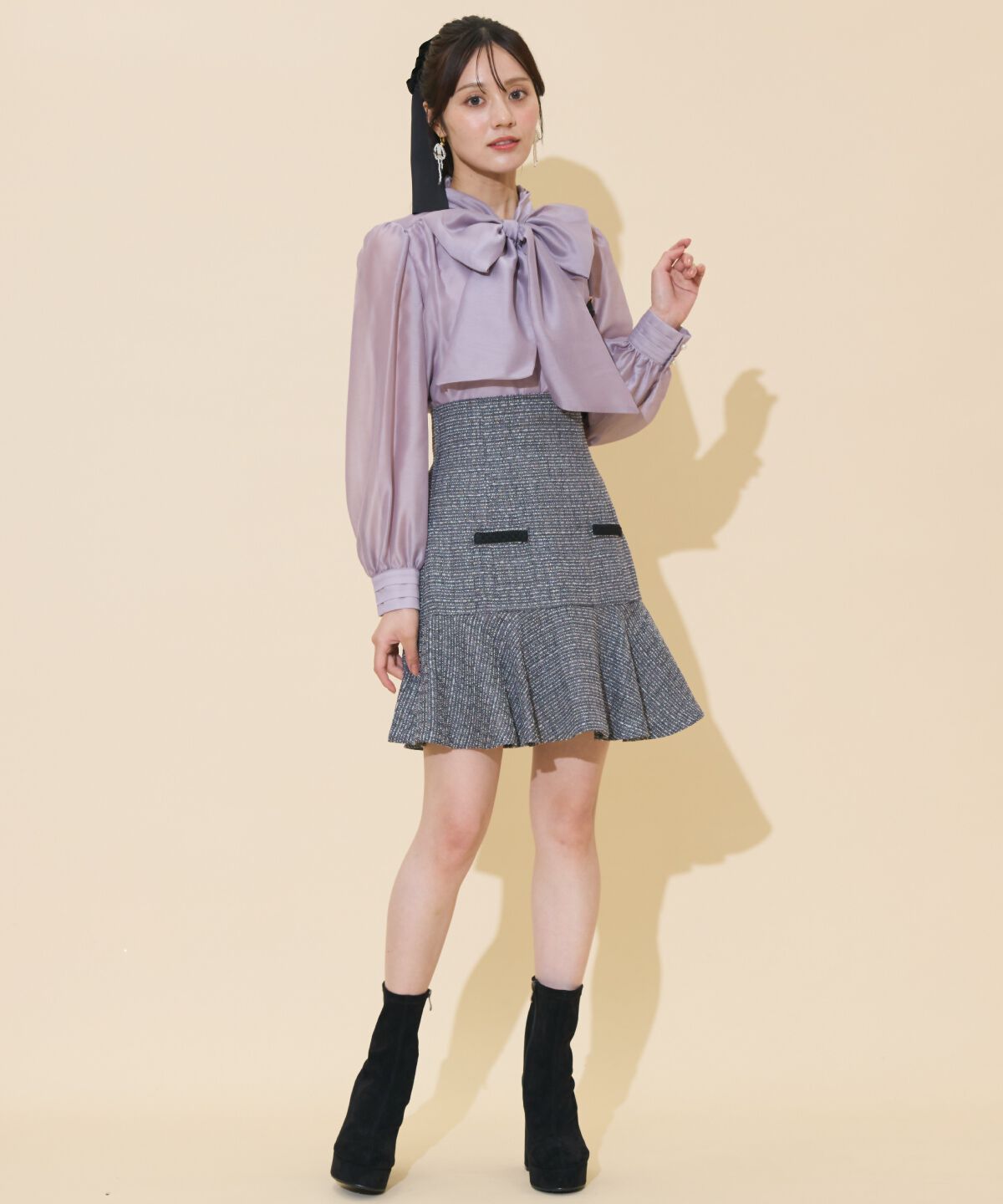 WILLSELECTION「ボリュームリボンタイブラウス」|シャツ・ブラウス|