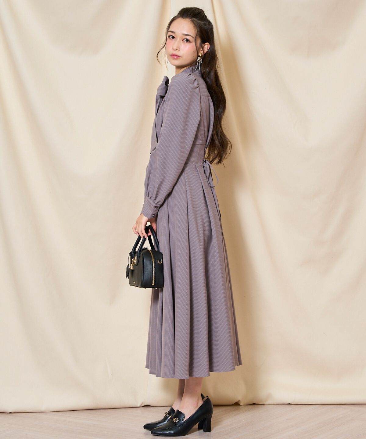 WILLSELECTION「リボンタイコルセットシャツワンピース」|ワンピース|